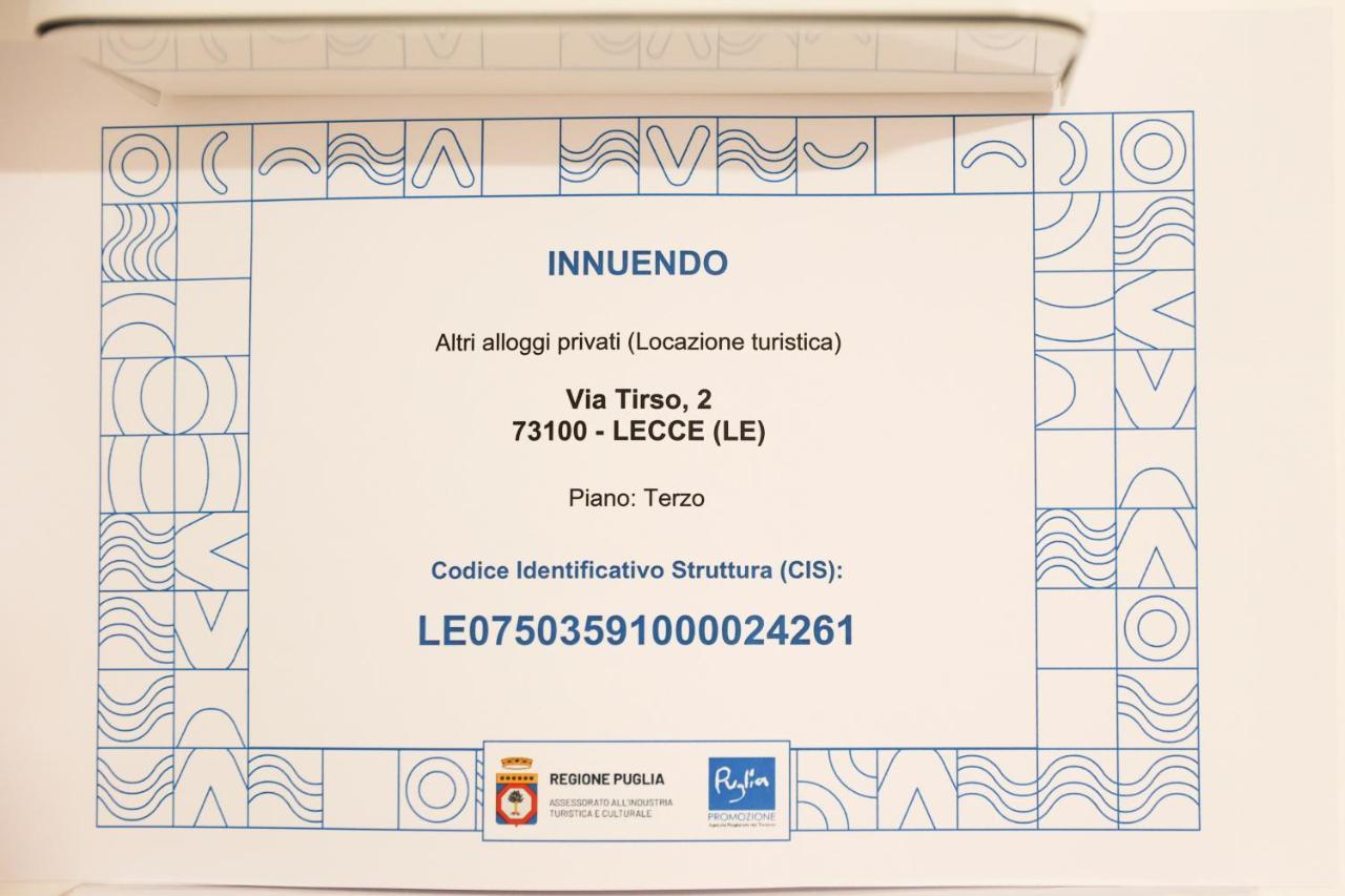 Innuendo La Terrazza House Lecce Zewnętrze zdjęcie